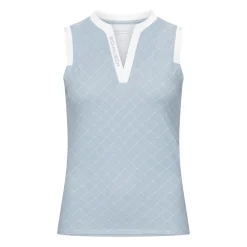 Röhnisch Abby Sleeveless Top Micro-R-Check-Dove-Blue Online