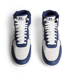 J.Lindeberg Ace High-Top Golf Sneaker Estate-Blue New