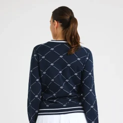 Röhnisch Adele Knitted Sweater R-Check-Navy