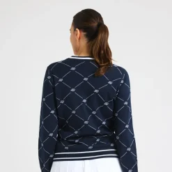 Röhnisch Adele Knitted Sweater R-Check-Navy