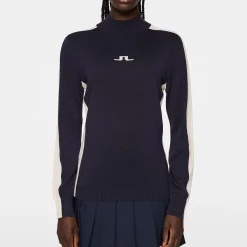 J.Lindeberg Adia Knitted Sweater Blå JL Navy New