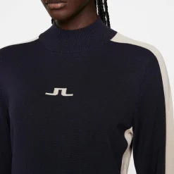 J.Lindeberg Adia Knitted Sweater Blå JL Navy New