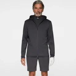 J.Lindeberg Aerial Full Zip Hood Asphalt Sale