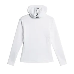 J.Lindeberg Aerialle Zip Hood Vit White Clearance