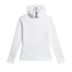 J.Lindeberg Aerialle Zip Hood Vit White Clearance