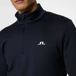 J.Lindeberg Aerial Quarter Zip Mid Layer Blå JL Navy Outlet