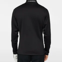 J.Lindeberg Aerial Quarter Zip Mid Layer Svart Black New
