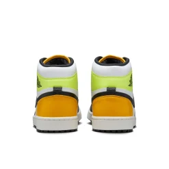 Nike Air Jordan I High G M Golf White-Black-University Gold-Volt Hot
