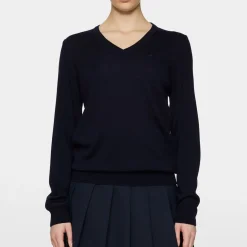 J.Lindeberg Amaya Knitted Sweater Blå JL Navy