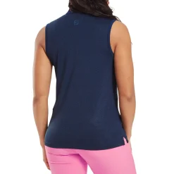FootJoy Animal Print Sleeveless Lisle Blå Navy Best