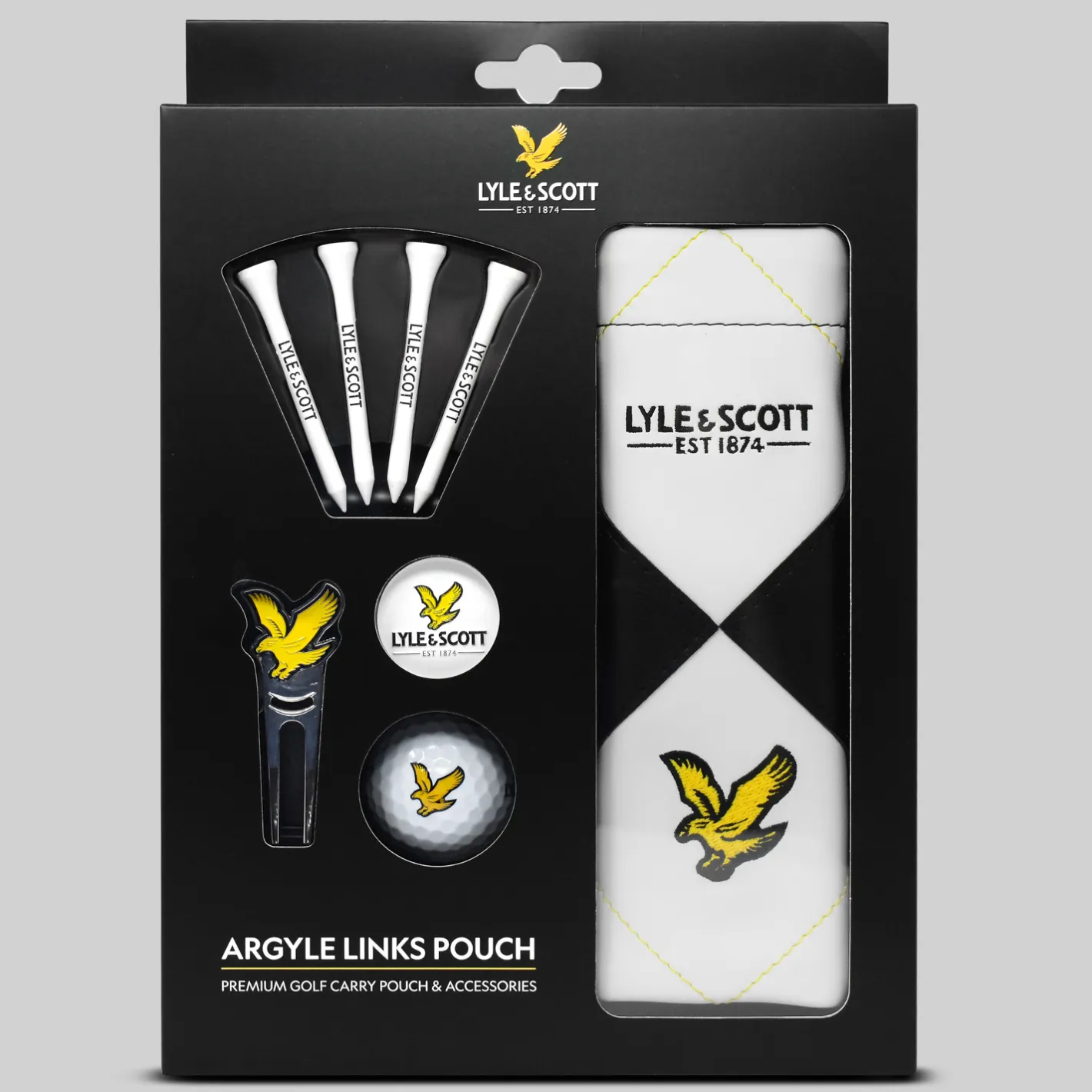 Lyle & Scott Argyle Tote Pouch Gift Set Discount