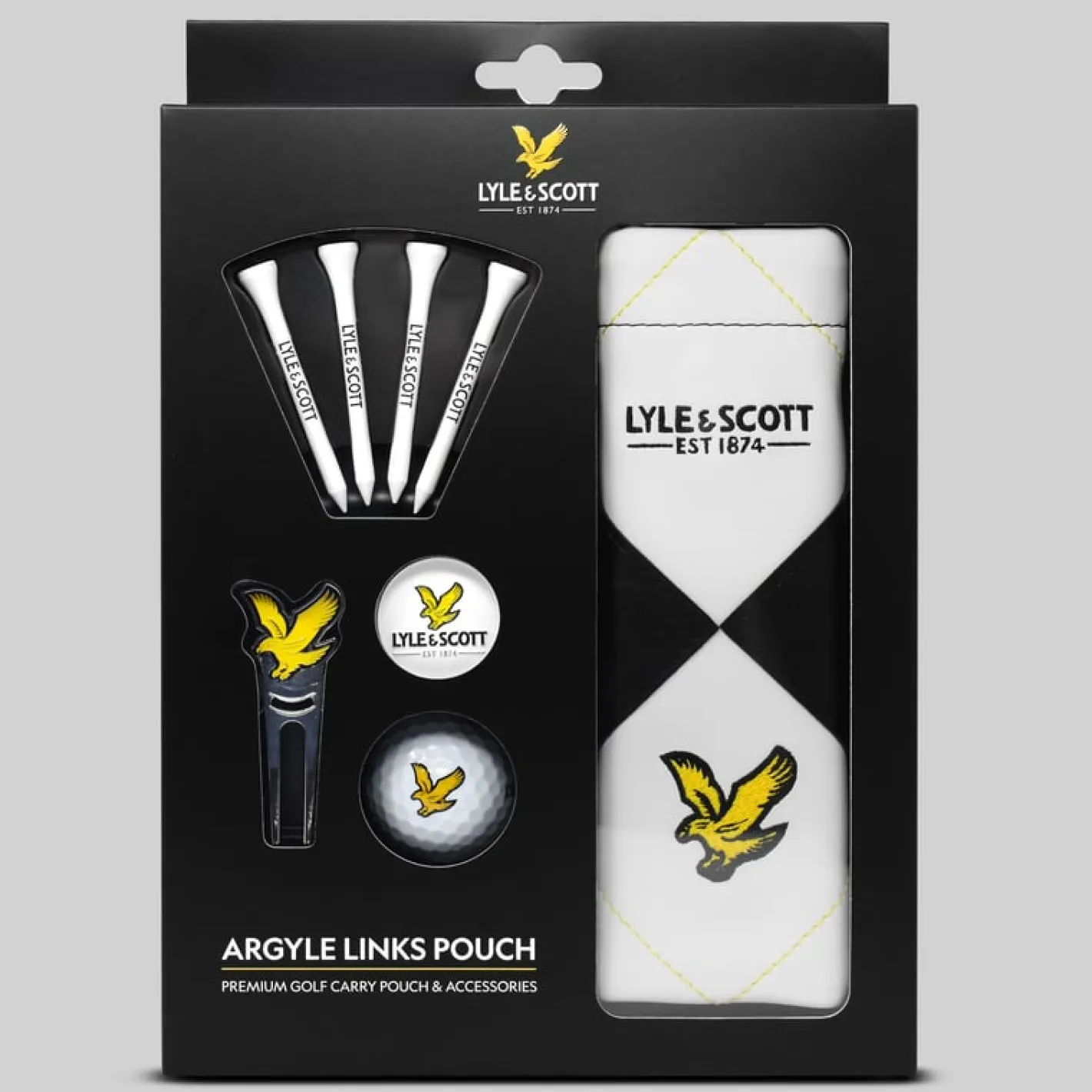 Lyle & Scott Argyle Tote Pouch Gift Set Discount