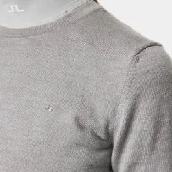 J.Lindeberg Aria Knitted Sweater Light-Grey-Melange Clearance