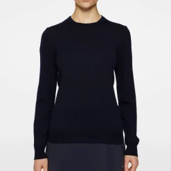 J.Lindeberg Aria Knitted Sweater Blå JL Navy Hot