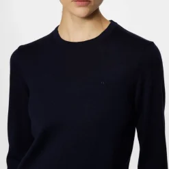 J.Lindeberg Aria Knitted Sweater Blå JL Navy Hot