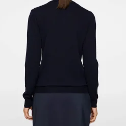 J.Lindeberg Aria Knitted Sweater Blå JL Navy Hot