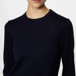 J.Lindeberg Aria Knitted Sweater Blå JL Navy Hot