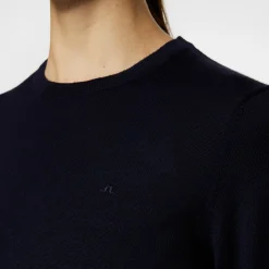 J.Lindeberg Aria Knitted Sweater Blå JL Navy Hot