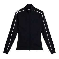 J.Lindeberg Aubree Knitted Zip Sweater Blå JL Navy Online