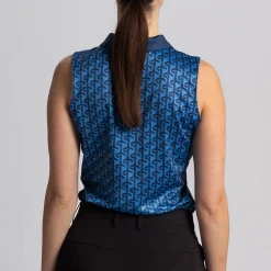 Cross Sportswear Azahara SL Poloshirt Campanula Blue (720) Best