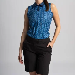 Cross Sportswear Azahara SL Poloshirt Campanula Blue (720) Best