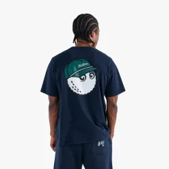 Malbon Golf Bermuda Baldwin Tee Blå Navy Outlet