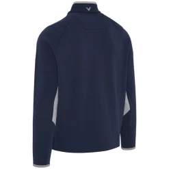 Callaway Blocked LS 1/4 Zip Pullover Blå Peacoat