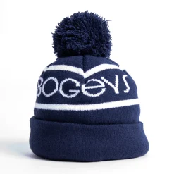 Bogeys & Birdies Bobble Hat Blå Vit Navy/White Best
