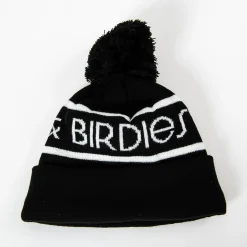Bogeys & Birdies Bobble Hat Svart Vit Black/White Clearance