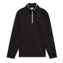 Puma Boys Waffle Fleece 1/4 Zip Svart Black New