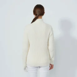 Daily Sports Cable Ls Pullover Lined Vit Ivory Online