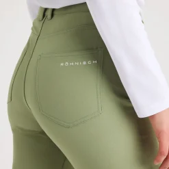 Röhnisch Chie Brushed Pant 30 Sage-Green New
