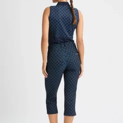 Röhnisch Chie Comfort Capri Micro-R-Check-Navy Sale
