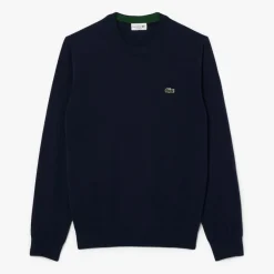 Lacoste Classic Crew Neck Blå Navy (166) Best