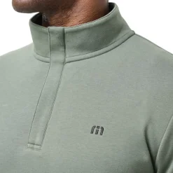 Travis Mathew Cloud Quarter Zip 2. Heather-Balsam Discount