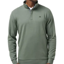 Travis Mathew Cloud Quarter Zip 2. Heather-Balsam Discount