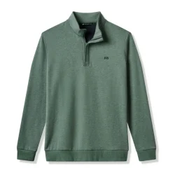 Travis Mathew Cloud Quarter Zip 2. Heather-Balsam Discount