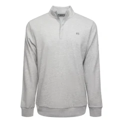 Travis Mathew Cloud Quarter Zip 2. Heather-Light-Grey Hot