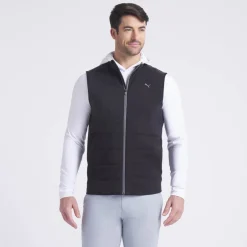Puma Cloudspun Fleece Hybrid Vest Svart Black Outlet