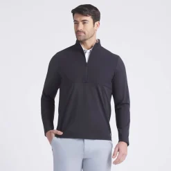 Puma Cloudspun Tech Hybrid 1/2 Zip Svart Black New