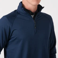 Cutter & Buck Coos Bay Half-Zip Blå Dark Navy (580) Discount