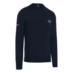 Callaway Crew Neck Merino Mix Sweater Navy-Blue