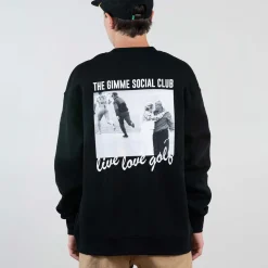 The Gimme Tour Crew Open -95 Svart Black Discount