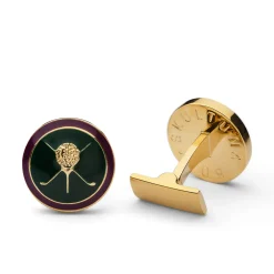 Skultuna Cufflinks British Sporting Golf Grön Purple/Green/Gold