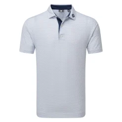 FootJoy Deco Diamond Print Vit White - Navy Outlet