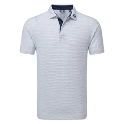 FootJoy Deco Diamond Print Vit White - Navy Outlet