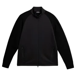 J.Lindeberg Devin Hybrid Knit Zip Sweater Svart Black Best