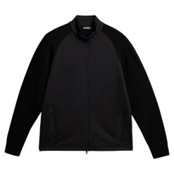 J.Lindeberg Devin Hybrid Knit Zip Sweater Svart Black Best