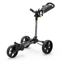 PowaKaddy DLX Lite Flatfold Push Trolley Gunmetal Discount