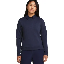Under Armour Drive Midlayer Crew Blå Navy (Midnight 410) Online
